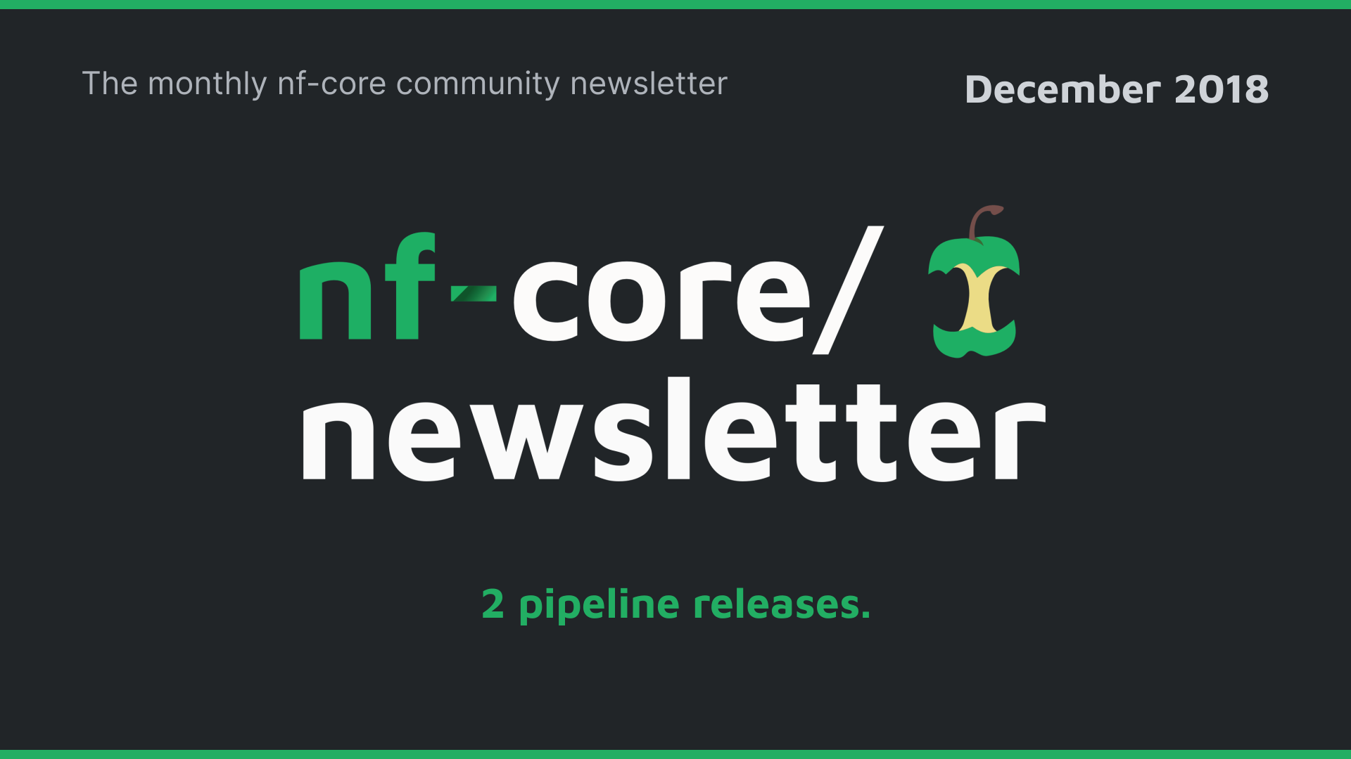 nf-core newsletter — December 2018