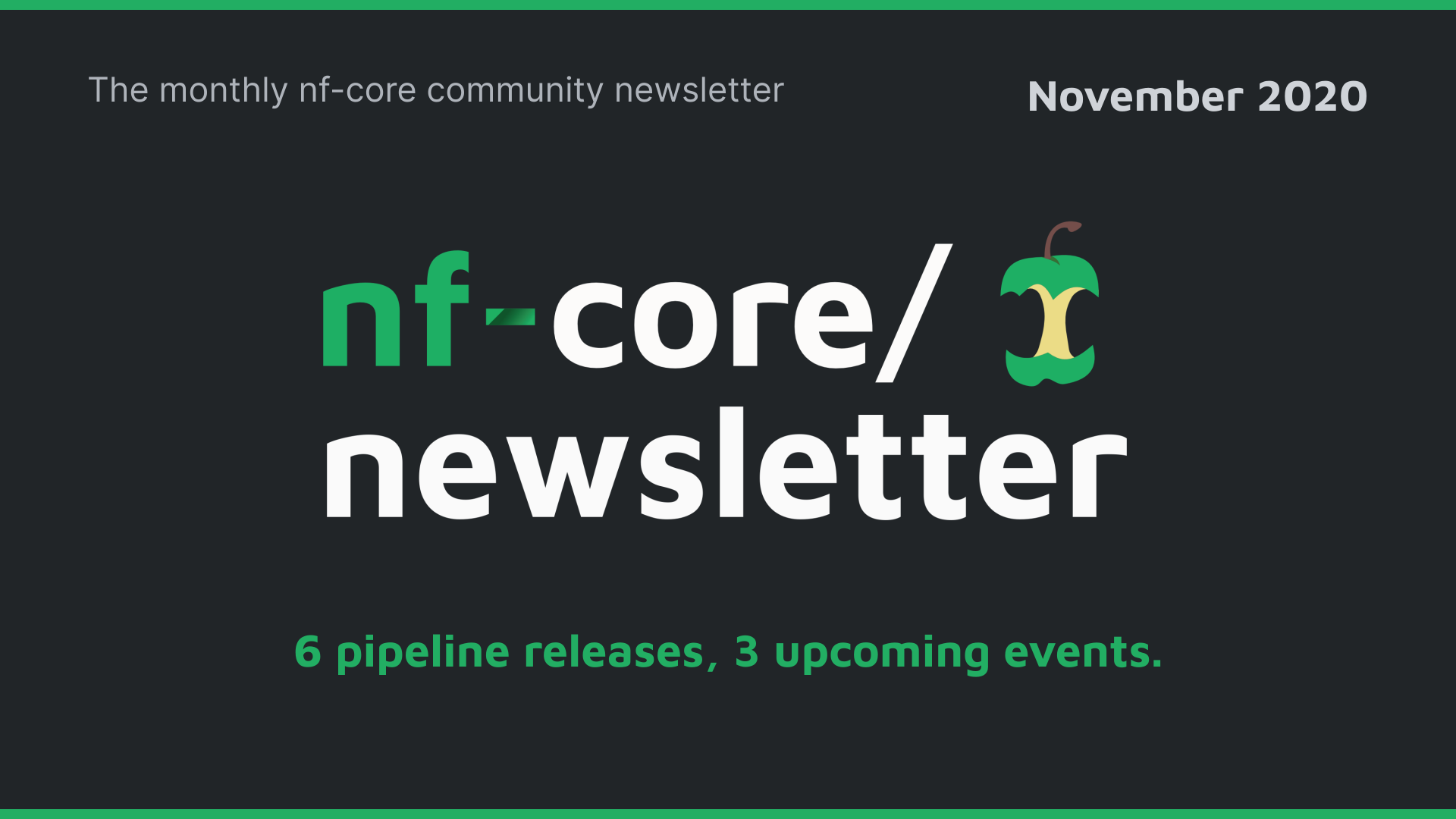nf-core newsletter — November 2020